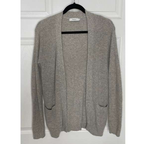 Talula Angora goat Hair Blend Gray Sweater - Picture 1 of 7